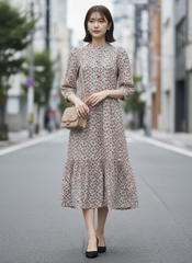 SWANLAKE | Đầm Thường Ngày Phuom Suông Cotton Dài Qua Gối D12355LW11