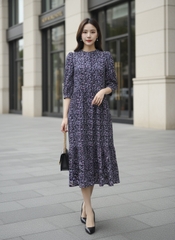 SWANLAKE | Đầm Thường Ngày Phuom Suông Cotton Dài Qua Gối D12355LW11