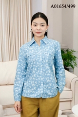 Áo Sơ Mi Jean Bông Tay Dài In - A01654/499