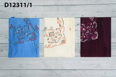 M Collection | Váy Đầm Trung Niên Tặng Mẹ Phom A Hai Lớp Cổ Tròn Tay Lỡ Chất Liệu Xốp Hàn Thêu Hoạ Tiết - D12311LW01