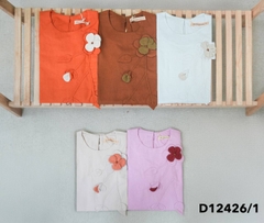 Đầm Tiệc Phom Suông Linen Qua Gối Đính Hoa 3D - D12426/1