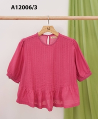 Áo Kiểu Linen Tay Lở Xếp Li - A12006/1