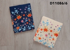 Đầm Tiệc Phom Suông Lụa Thun Dài Tới Gối In Hoa - D11086/6