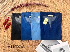 Áo Kiểu Jean Wash Tay Lở - A11027/2