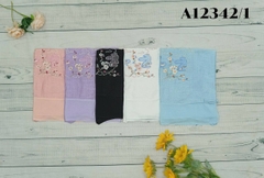 Áo Kiểu Lụa Hàn Tay Lở Thêu Họa Tiết - A12342/1