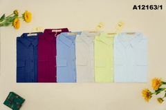 Áo Kiểu Linen Tay Lở Phối Túi - A12163/1