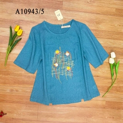 Áo Kiểu Linen Wash Tay Lở Thêu Họa Tiết - A10943/5