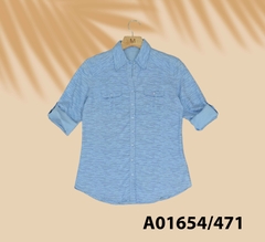 Áo Sơ Mi Cotton Bông Tay Dài - A1654/474/471