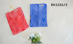 Đầm Trung Niên Phom Suông Voal Maxi In Bông - D11555/2