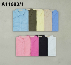 Áo Kiểu Linen Mỏng Tay Con - A11683/1/2