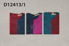 Đầm Tiệc Phom Suông Lụa Wash Qua Gối In Hoa - D12413/1
