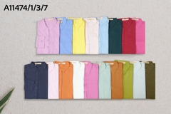 Áo Sơ Mi Cotton Tay Dài - A11474/1/3/7