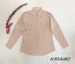 Áo Sơ Mi Cotton Sọc Tay Dài - A1654/467