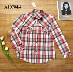 Áo Sơ Mi Cotton Caro Tay Dài - A10704/4
