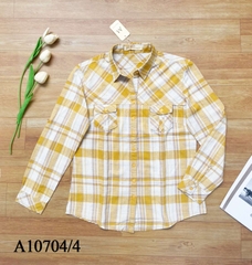 Áo Sơ Mi Cotton Caro Tay Dài - A10704/4