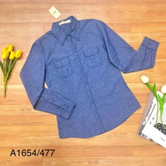 Áo Sơ Mi Cotton Tay Dài - A1654/477