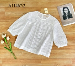 Áo Kiểu Tơ Dập Ly Tay Lở - A11467/1