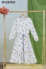 Đầm Thường Ngày Phom Suông Linen Lụa Dài Qua Gối - D12370/2