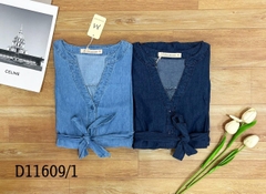 Đầm Thường Ngày Phom Suông Jean Wash Dài Qua Gối - D11609/1