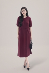 SWANLAKE | Váy Đầm Nữ Maxi Suông Vải Cotton Phối Ren Thêu Hoa Đục Lỗ 2 Lớp Có Túi Dạo Phố D13076LW01