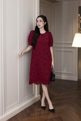 SWANLAKE | Đầm Tiệc Phuom Suông Dài Qua Gối D12481LW02