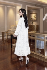 SWANLAKE | Đầm Thường Ngày Phuom Suông Dài Qua Gối In D12394LW08