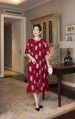 SWANLAKE | Đầm 2 Lớp Cổ Nẹp Vải Tơ Bông - D11030LW07