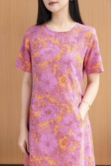 Đầm Linen Bông Đuôi Cá Phom Ôm Swanlake - D11531LW04