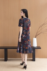 Đầm Linen Bông Đuôi Cá Phom Ôm Swanlake - D11531LW04