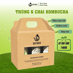 (TẶNG QUÀ) Thùng 6 chai Kombucha Gutbox (250ml)