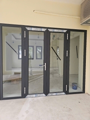 Cửa đi cánh mở nhôm hệ 55 châu âu Aluso