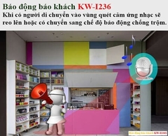 CHUÔNG BÁO KHÁCH CHÀO KHÁCH ĐIỀU KHIỂN TỪ XA I236S-R
