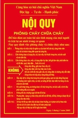 BỘ NỘI QUY TIÊU LỆNH PHÒNG CHÁY CHỮA CHÁY