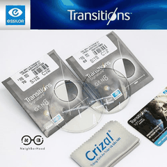 Tròng Kính Đổi Màu Essilor Crizal Transitions Signature Gen 8 chiết suất 1.60