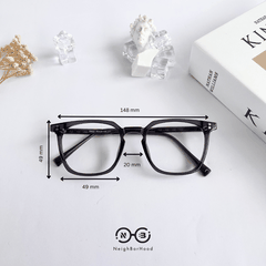 Gọng kính cận nhựa vuông 88023 thời trang cho nam và nữ