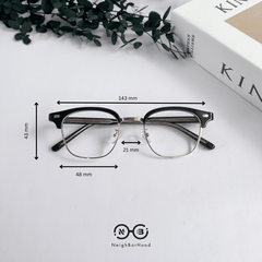 Gọng kính cận Brown Line vuông H16170 thời trang cho cả nam và nữ