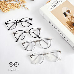 Gọng kính cận kim  loại  mắt mèo 90029 thời trang cho nữ