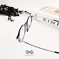 Gọng kính cận titanium tròn 87025 thời trang cho cả nam và nữ