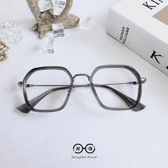 Gọng kính cận lục giác 98211 thời trang cho nam