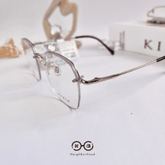 Gọng kính cận kim loại vuông PG83511 thời trang cho cả nam và nữ