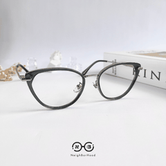 Gọng kính cận kim loại mắt mèo S11916 thời trang cho nữ
