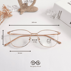 Gọng kính kim Loại cánh tiên 72835 thời trang cho nữ