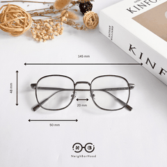Gọng kính cận kim loại M2736 thời trang cho nam nữ