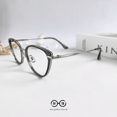 Gọng kính cận kim loại mắt mèo S11916 thời trang cho nữ