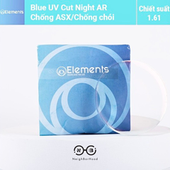 Tròng Element BLUE UV CUT Night AR chiết suất 1.61
