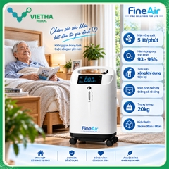 Máy tạo oxy FineAir 801AW-5 5 lít/phút Siêu Êm Ái