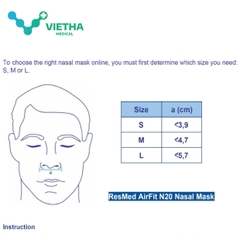Mặt Nạ Máy Thở Resmed Airfit N20 Nasal Mask