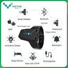 Thiết bị theo dõi oxy, nhịp tim & giấc ngủ Checkme O2 Max