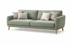 Sofa Nỉ Xanh Olive – Bộ 3 chỗ & 2 ghế đơn hiện đại