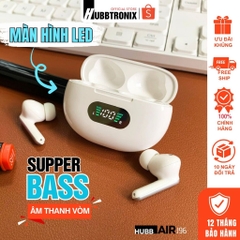 Tai Nghe Bluetooth Màn hình Led, Supper Bass, điều khiển chạm, pin 25h, BH 12 tháng,Hàng chính hãng HUBBTRONIX
